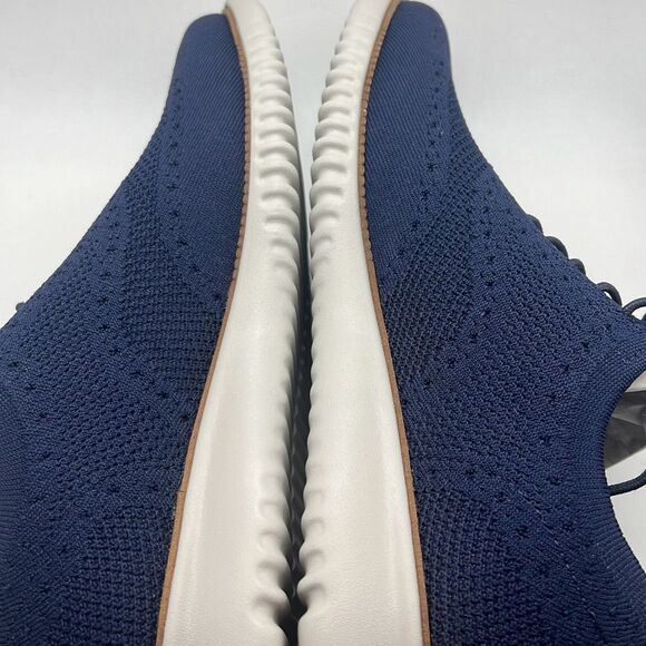Cole Haan Navy Knit Derby with Tan Accents main image 9